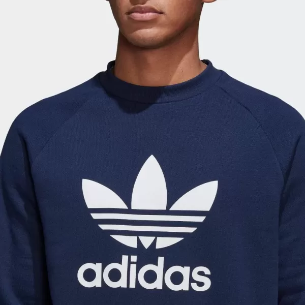 imageadidas Originals Mens Adicolor Trefoil Crewneck SweatshirtNight Indigo