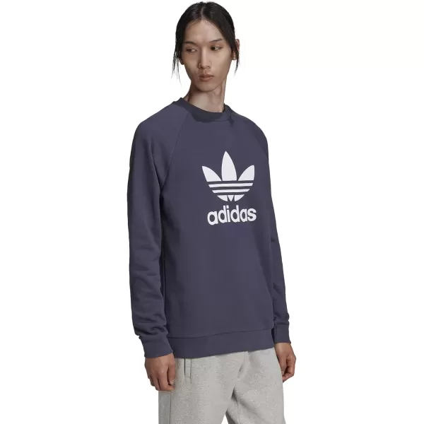 imageadidas Originals Mens Adicolor Trefoil Crewneck SweatshirtShadow NavyWhite