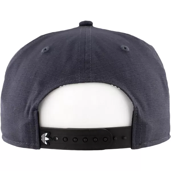 imageadidas Originals Mens Trefoil Chain Flatbrim Snapback Cap One SizeDark Grey Ripstop