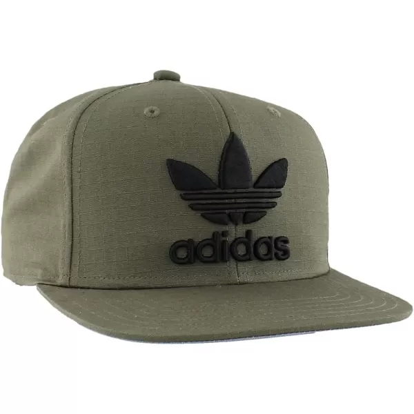 imageadidas Originals Mens Trefoil Chain Flatbrim Snapback Cap One SizeOlive Cargo Ripstop