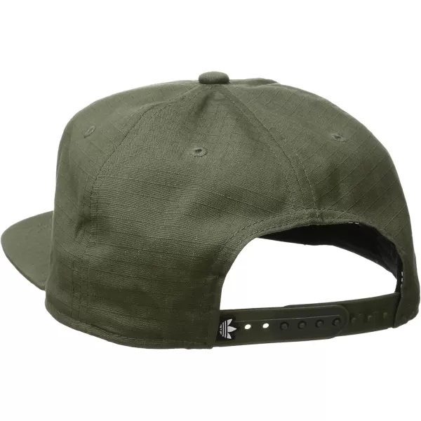 imageadidas Originals Mens Trefoil Chain Flatbrim Snapback Cap One SizeOlive Cargo Ripstop