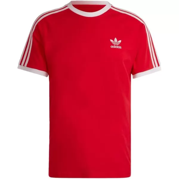 imageadidas Originals Mens Adicolor Classics 3Stripes TShirtBetter Scarlet