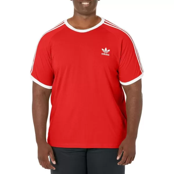 imageadidas Originals Mens Adicolor Classics 3Stripes TShirtRed