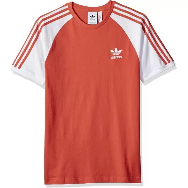 imageadidas Originals Mens Adicolor Classics 3Stripes TShirtTrace Scarlet