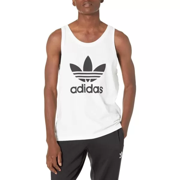 imageadidas Originals Mens Adicolor Trefoil Tank TopWhiteBlack