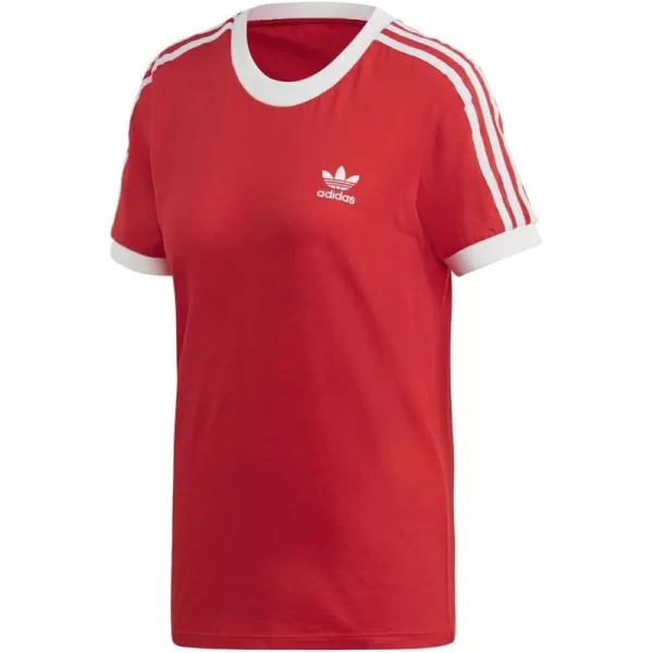 imageadidas Originals Womens 3Stripes TeeLush RedWhite