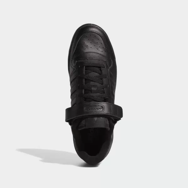 imageadidas Mens Forum Low SneakerBlackBlackBlack