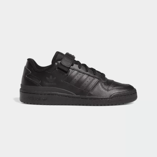 imageadidas Mens Forum Low SneakerBlackBlackBlack