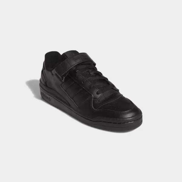 imageadidas Mens Forum Low SneakerBlackBlackBlack