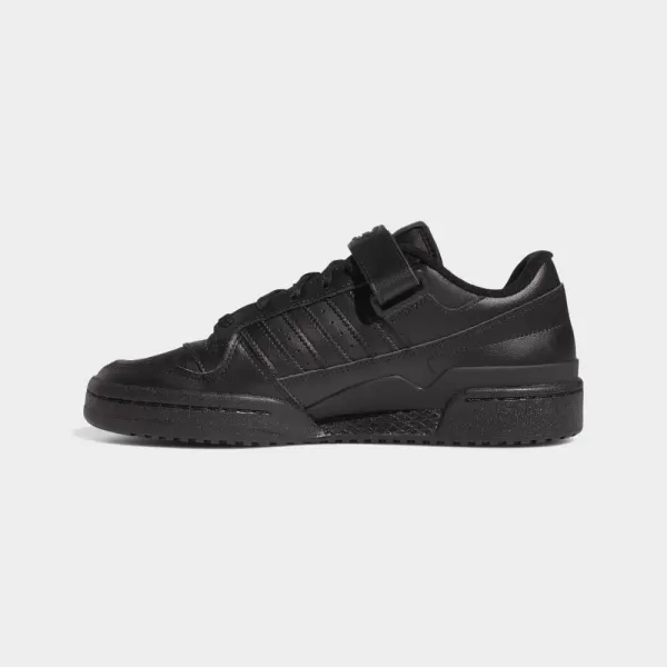 imageadidas Mens Forum Low SneakerBlackBlackBlack