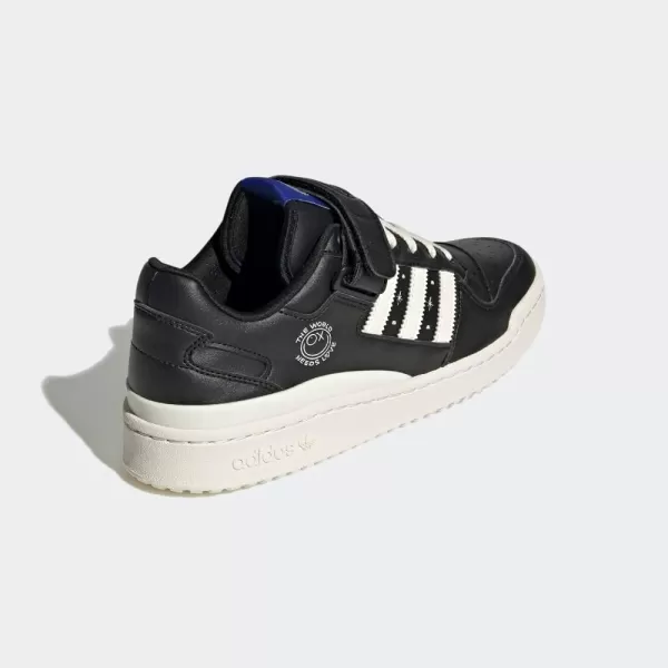 imageadidas Mens Forum Low SneakerBlackCream WhiteBlack