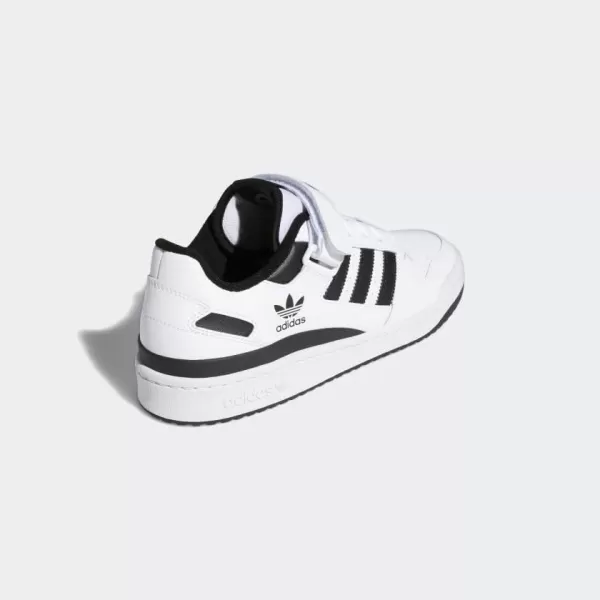 imageadidas Mens Forum Low SneakerWhiteWhiteBlack