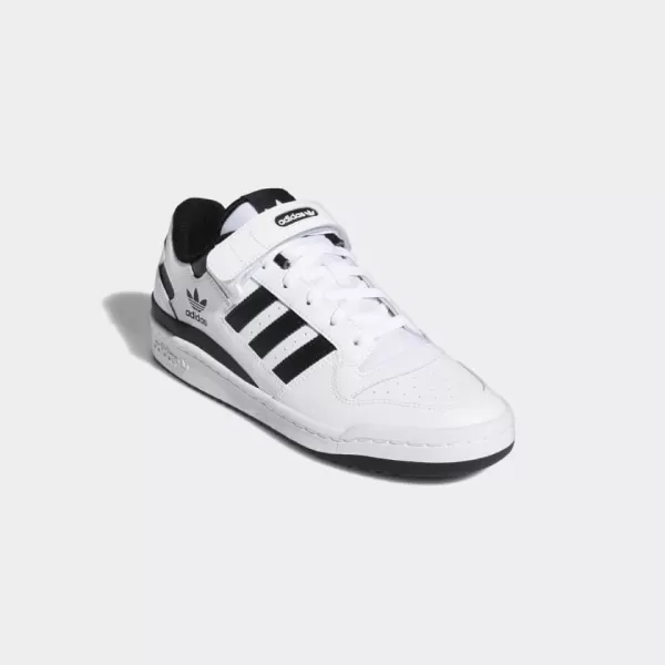 imageadidas Mens Forum Low SneakerWhiteWhiteBlack