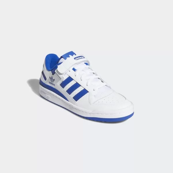 imageadidas Mens Forum Low SneakerWhiteWhiteTeam Royal Blue