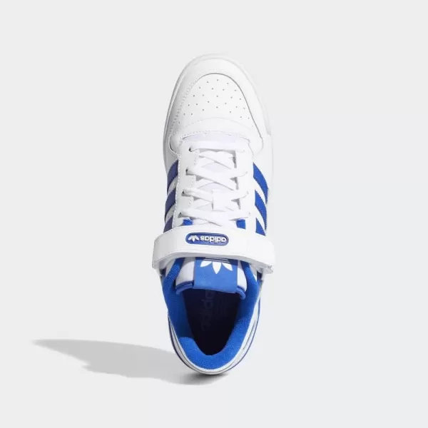 imageadidas Mens Forum Low SneakerWhiteWhiteTeam Royal Blue