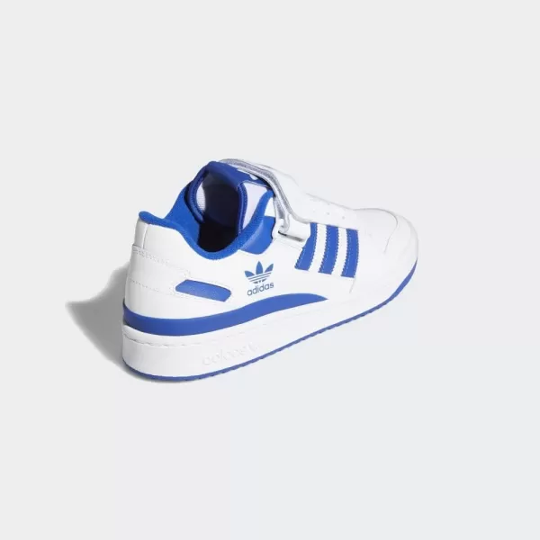 imageadidas Mens Forum Low SneakerWhiteWhiteTeam Royal Blue