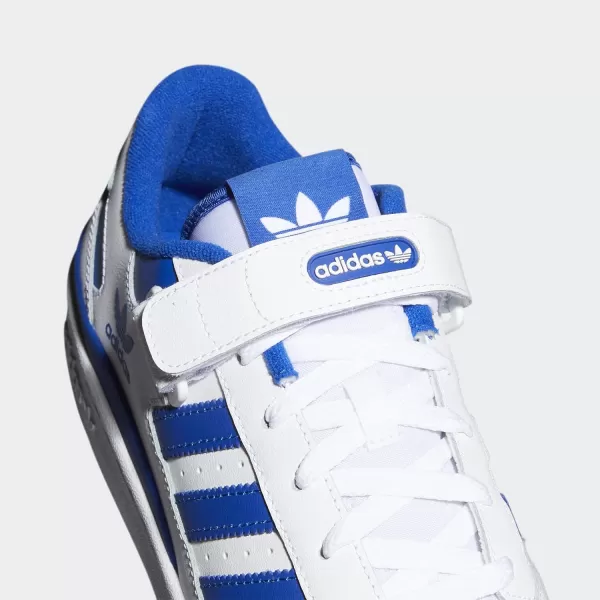 imageadidas Mens Forum Low SneakerWhiteWhiteTeam Royal Blue