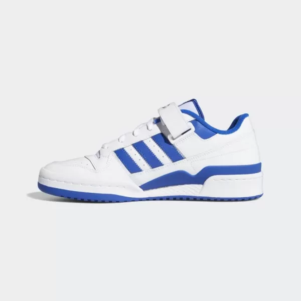 imageadidas Mens Forum Low SneakerWhiteWhiteTeam Royal Blue