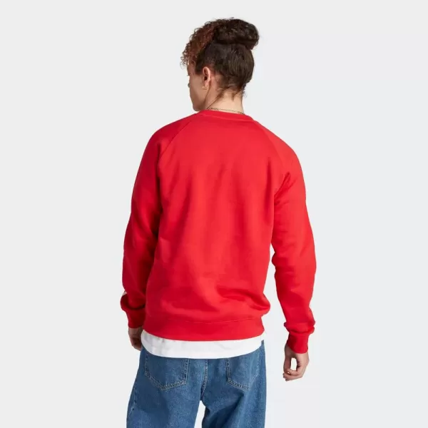 imageadidas Originals Mens Adicolor Classics 3Stripes CrewBetter Scarlet