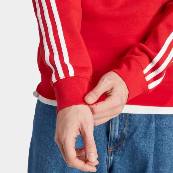 imageadidas Originals Mens Adicolor Classics 3Stripes CrewBetter Scarlet