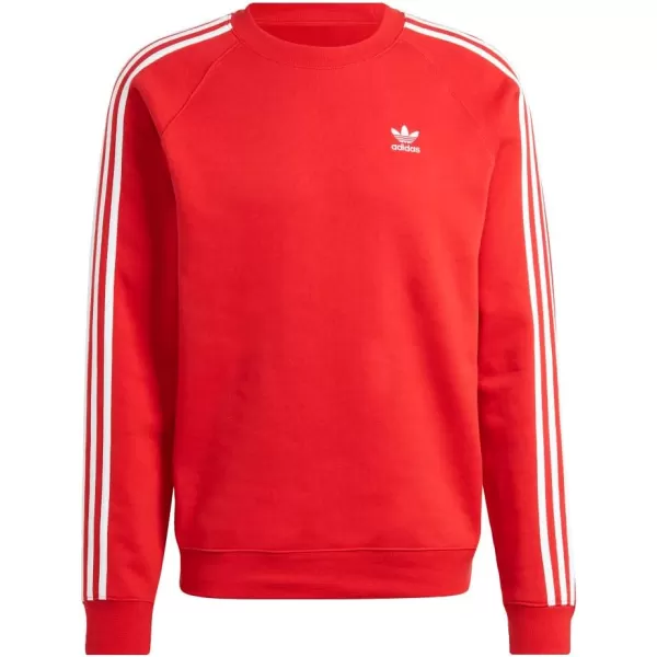 imageadidas Originals Mens Adicolor Classics 3Stripes CrewBetter Scarlet