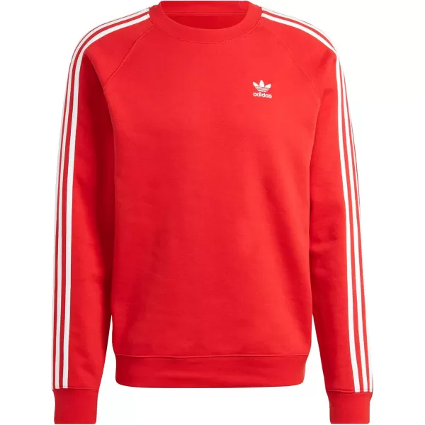 imageadidas Originals Mens Adicolor Classics 3Stripes CrewBetter Scarlet