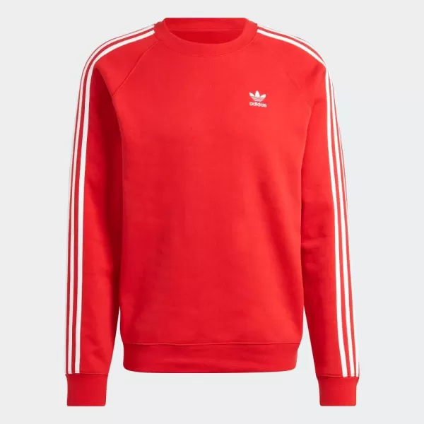 imageadidas Originals Mens Adicolor Classics 3Stripes CrewBetter Scarlet