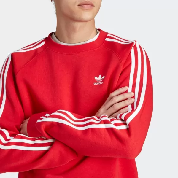 imageadidas Originals Mens Adicolor Classics 3Stripes CrewBetter Scarlet