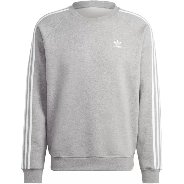 imageadidas Originals Mens Adicolor Classics 3Stripes CrewMedium Grey Heather