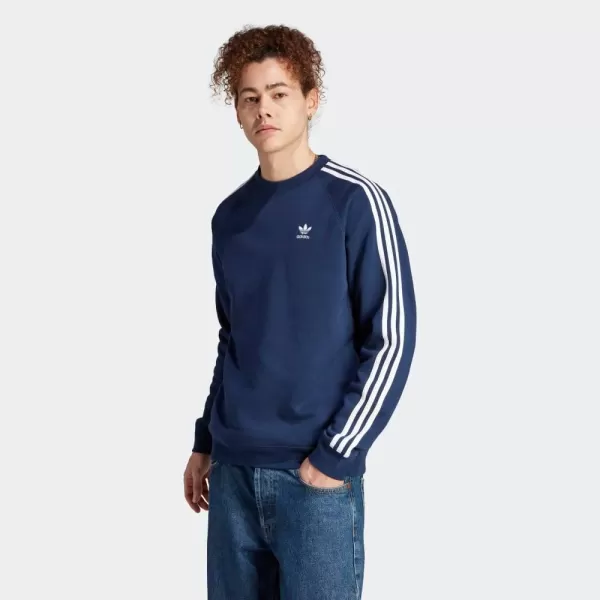 imageadidas Originals Mens Adicolor Classics 3Stripes CrewNight Indigo