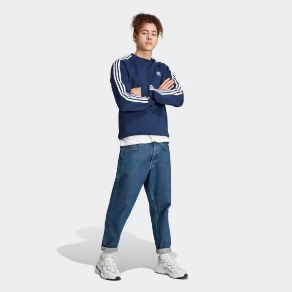 imageadidas Originals Mens Adicolor Classics 3Stripes CrewNight Indigo