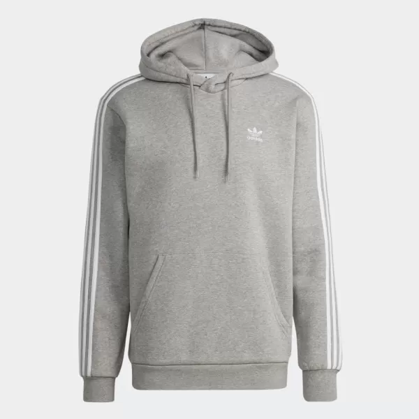 imageadidas Originals Mens Adicolor Classics 3Stripes HoodieGray