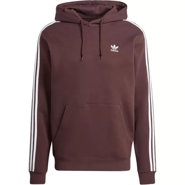 imageadidas Originals Mens Adicolor Classics 3Stripes HoodieShadow Brown