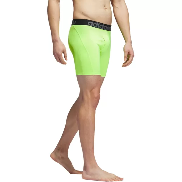 imageadidas Originals Mens Trefoil Athletic Comfort Fit Boxer Brief Underwear 2PackLucid PinkBlackLucid Lemon Yellow