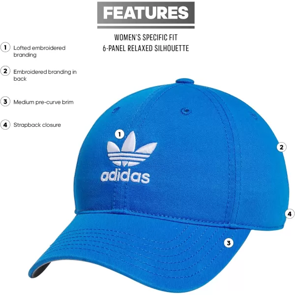 imageadidas Originals Womens Originals Relaxed StrapBack HatBrightblueWhite