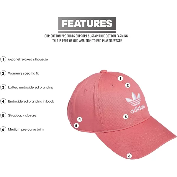 imageadidas Originals Womens Originals Relaxed StrapBack HatHazy Rose