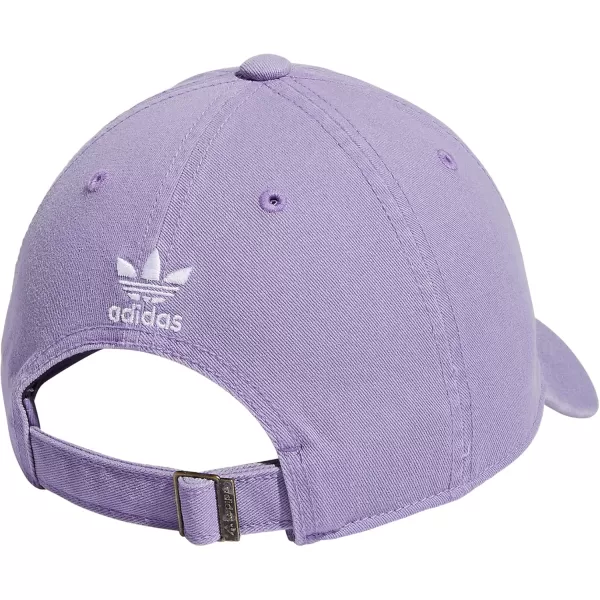 imageadidas Originals Womens Originals Relaxed StrapBack HatMagic Lilac PurpleWhite