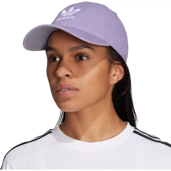 imageadidas Originals Womens Originals Relaxed StrapBack HatMagic Lilac PurpleWhite