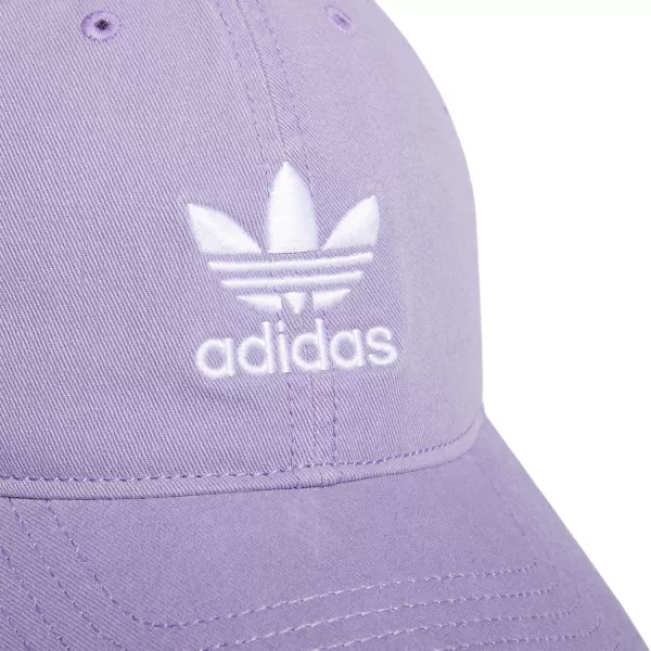 imageadidas Originals Womens Originals Relaxed StrapBack HatMagic Lilac PurpleWhite