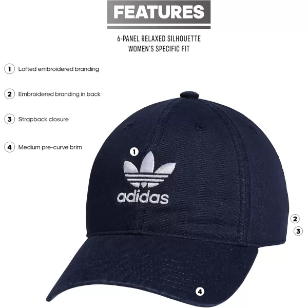 imageadidas Originals Womens Originals Relaxed StrapBack HatNight IndigoWhite