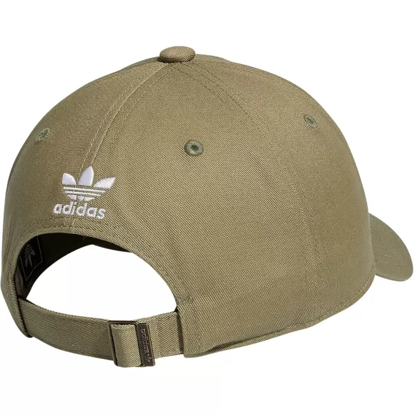 imageadidas Originals Womens Originals Relaxed StrapBack HatOrbit GreenWhite