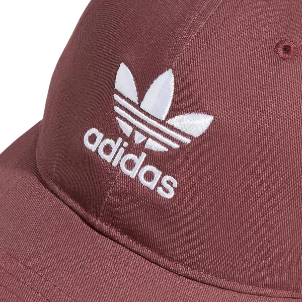 imageadidas Originals Womens Originals Relaxed StrapBack HatQuiet Crimson PurpleWhite