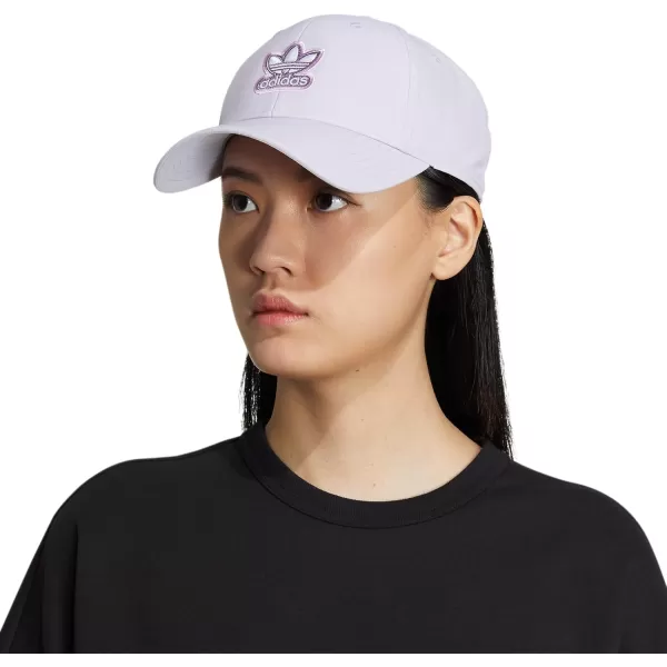 imageadidas Originals Womens Originals Relaxed StrapBack HatSilver Dawn GreyShadow Violet