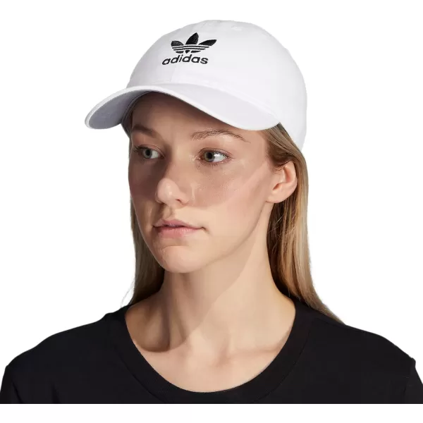 imageadidas Originals Womens Originals Relaxed StrapBack HatWhiteBlack