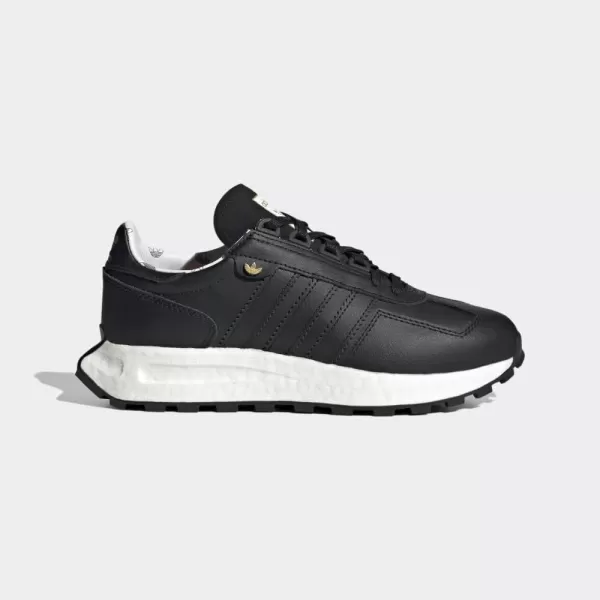 imageadidas Originals Womens Retropy E5 ShoeBlackBlackGold Metallic