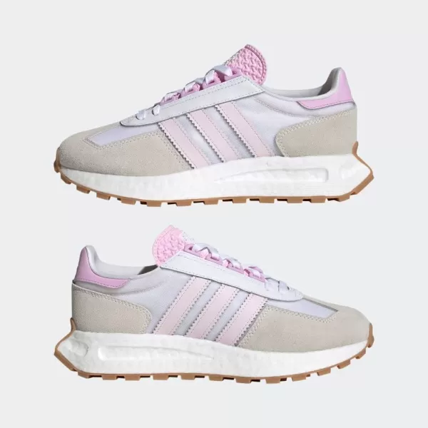 imageadidas Originals Womens Retropy E5 ShoeWhiteAlmost PinkBliss Lilac