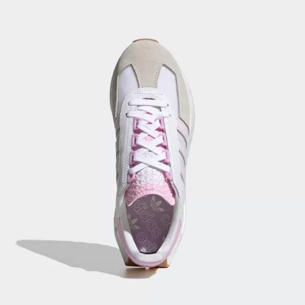 imageadidas Originals Womens Retropy E5 ShoeWhiteAlmost PinkBliss Lilac