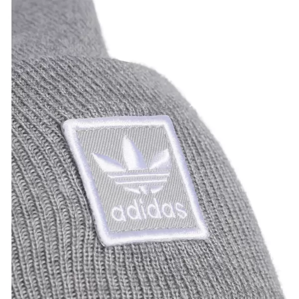 imageadidas UnisexAdult Tall Utility Cuff BeanieGreystone GreyWhite