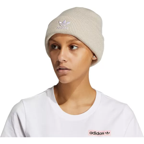 imageadidas Womens Trefoil BeanieAlumina HeatherWhite