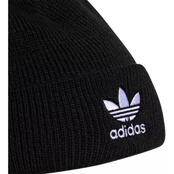 imageadidas Womens Trefoil BeanieBlackWhite 2